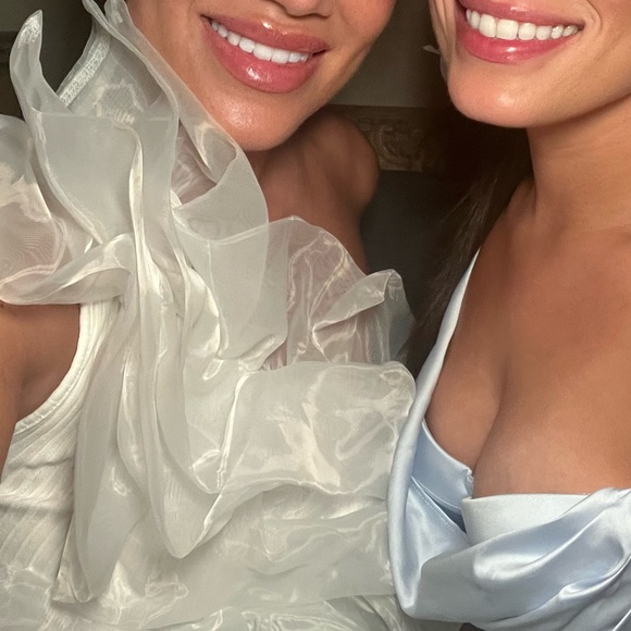 Zara Asymmetrical Rib Organza Top - Picture 4 of 6